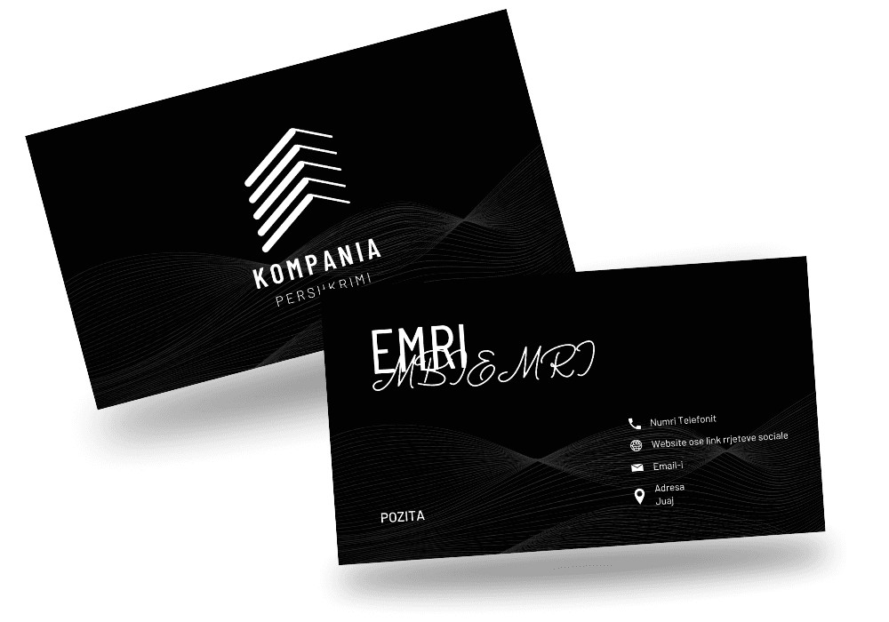 Kartela Black Vintage digital business card